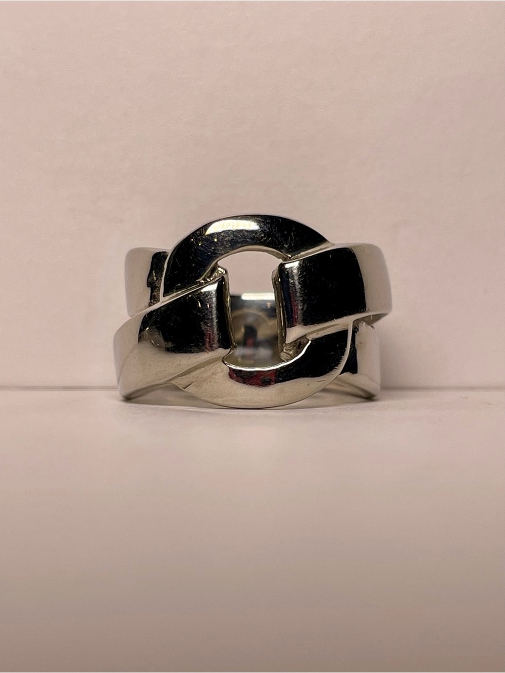 Silver Interlocking Ring